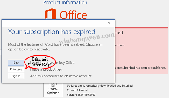 Hướng dẫn cách gia hạn bản quyền Office 365 để tiếp tục sử dụng 01 năm -  WINBANQUYEN